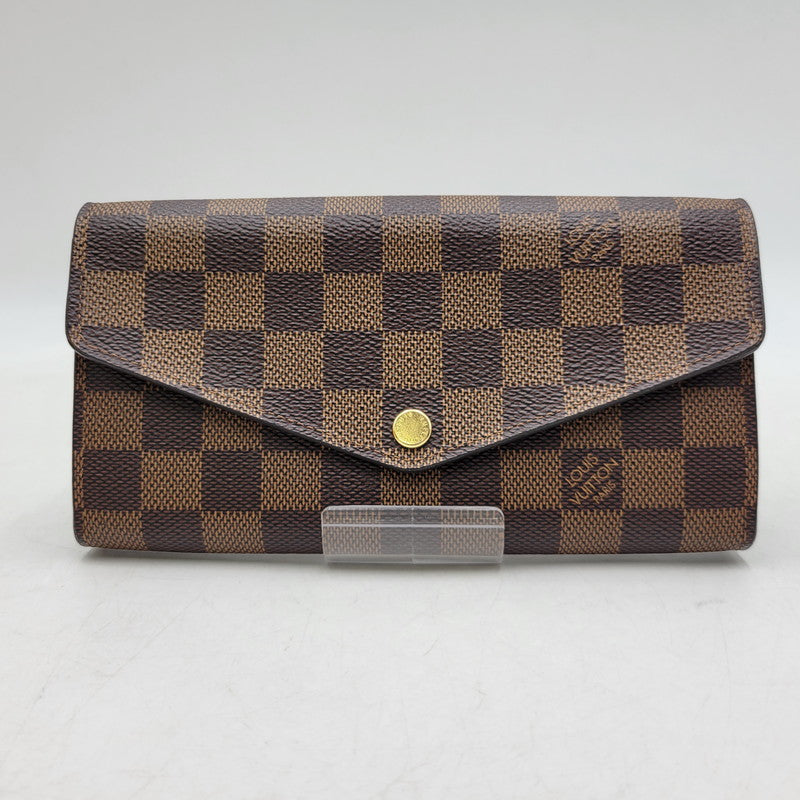 【中古品】【メンズ/レディース】 LOUIS VUITTON ルイ・ヴィトン N63209 ダミエ エベヌ ポルトフォイユサラ 財布 179-260516-kh-13-izu カラー：ブラウン 万代Net店