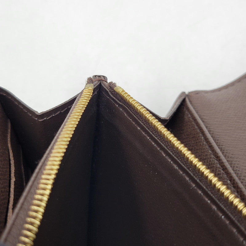 【中古品】【メンズ/レディース】 LOUIS VUITTON ルイ・ヴィトン N63209 ダミエ エベヌ ポルトフォイユサラ 財布 179-260516-kh-13-izu カラー：ブラウン 万代Net店