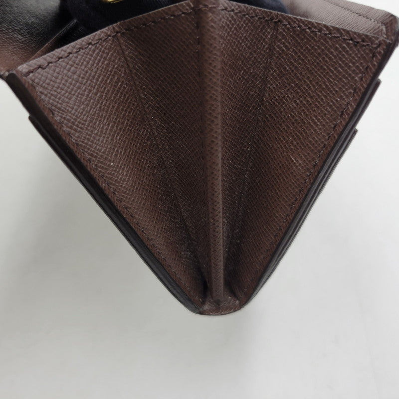 【中古品】【メンズ/レディース】 LOUIS VUITTON ルイ・ヴィトン N63209 ダミエ エベヌ ポルトフォイユサラ 財布 179-260516-kh-13-izu カラー：ブラウン 万代Net店