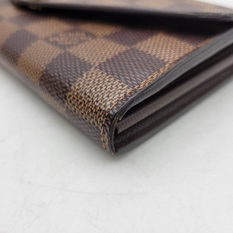 【中古品】【メンズ/レディース】 LOUIS VUITTON ルイ・ヴィトン N63209 ダミエ エベヌ ポルトフォイユサラ 財布 179-260516-kh-13-izu カラー：ブラウン 万代Net店