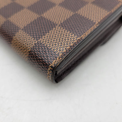 【中古品】【メンズ/レディース】 LOUIS VUITTON ルイ・ヴィトン N63209 ダミエ エベヌ ポルトフォイユサラ 財布 179-260516-kh-13-izu カラー：ブラウン 万代Net店