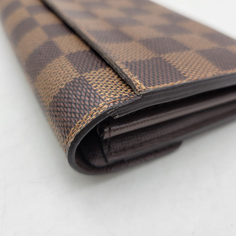 【中古品】【メンズ/レディース】 LOUIS VUITTON ルイ・ヴィトン N63209 ダミエ エベヌ ポルトフォイユサラ 財布 179-260516-kh-13-izu カラー：ブラウン 万代Net店