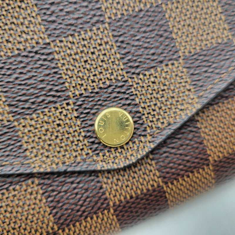 【中古品】【メンズ/レディース】 LOUIS VUITTON ルイ・ヴィトン N63209 ダミエ エベヌ ポルトフォイユサラ 財布 179-260516-kh-13-izu カラー：ブラウン 万代Net店