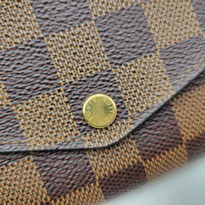 【中古品】【メンズ/レディース】 LOUIS VUITTON ルイ・ヴィトン N63209 ダミエ エベヌ ポルトフォイユサラ 財布 179-260516-kh-13-izu カラー：ブラウン 万代Net店