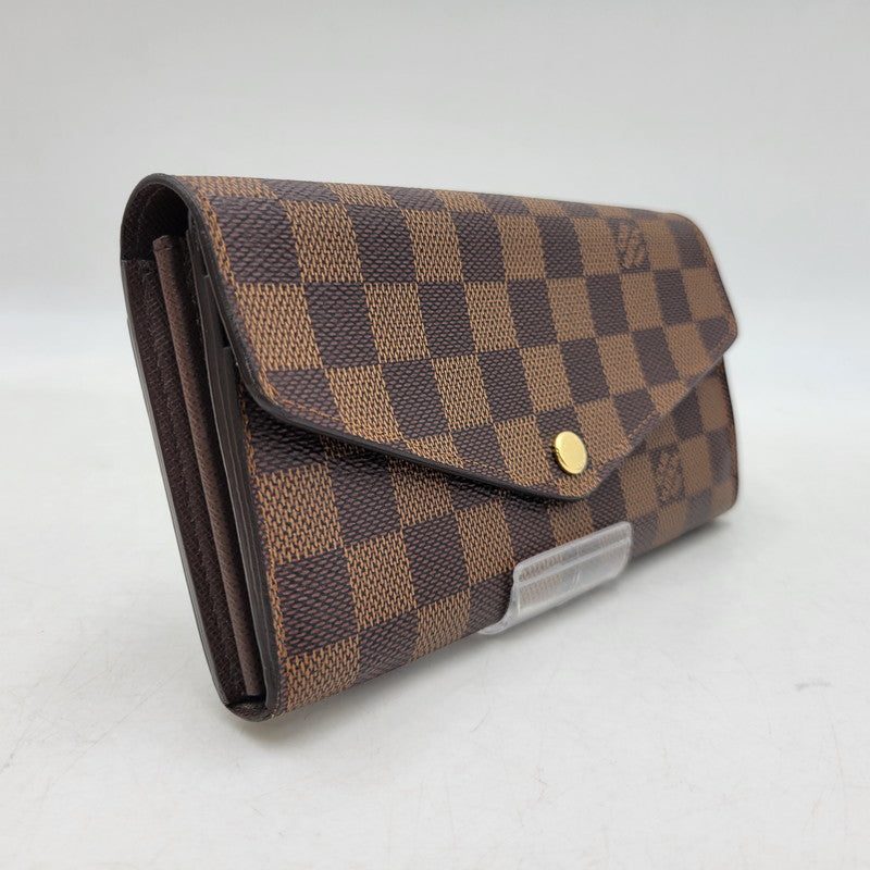 【中古品】【メンズ/レディース】 LOUIS VUITTON ルイ・ヴィトン N63209 ダミエ エベヌ ポルトフォイユサラ 財布 179-260516-kh-13-izu カラー：ブラウン 万代Net店