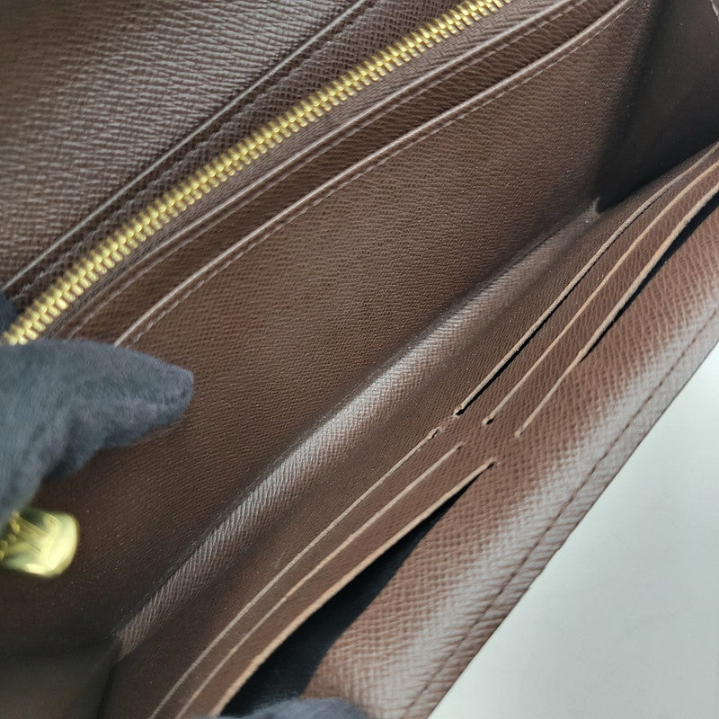 【中古品】【メンズ/レディース】 LOUIS VUITTON ルイ・ヴィトン N63209 ダミエ エベヌ ポルトフォイユサラ 財布 179-260516-kh-13-izu カラー：ブラウン 万代Net店