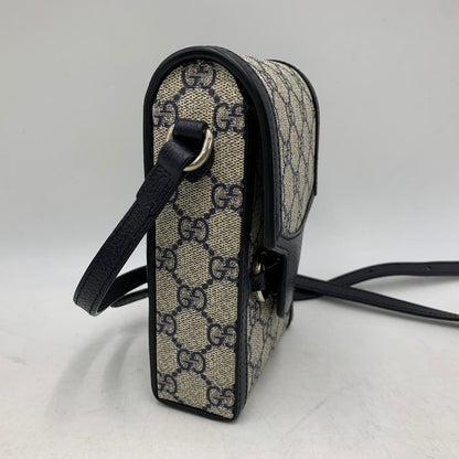 【中古品】【メンズ/レディース】 GUCCI グッチ 625615 HORSEBIT MINI SHOULDER BAG ホースビット ミニ ショルダー バッグ カバン 180-260519-kh-10-izu カラー：ベージュ×ブラック 万代Net店