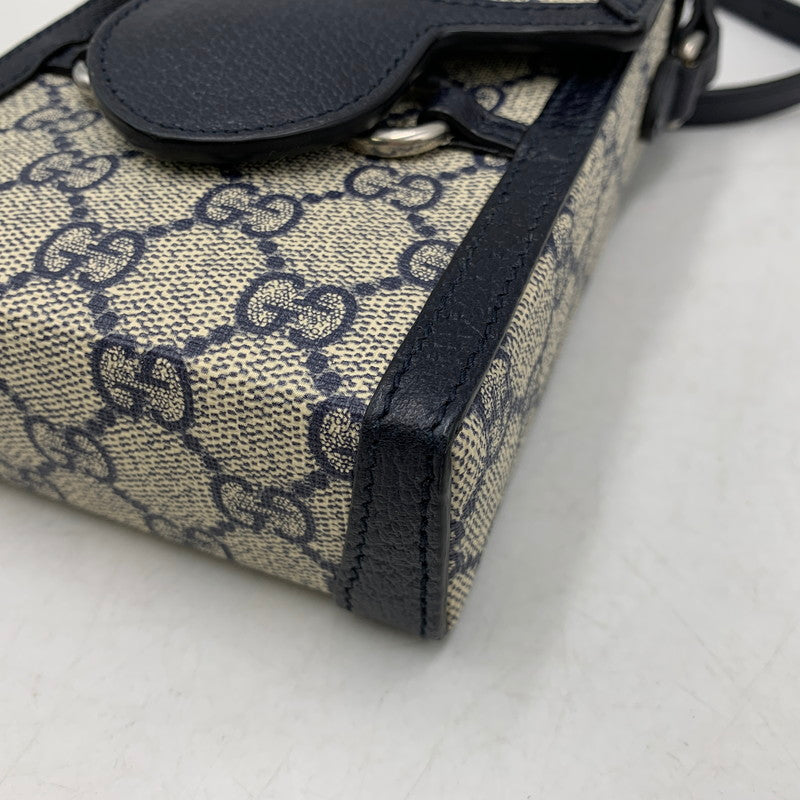 【中古品】【メンズ/レディース】 GUCCI グッチ 625615 HORSEBIT MINI SHOULDER BAG ホースビット ミニ ショルダー バッグ カバン 180-260519-kh-10-izu カラー：ベージュ×ブラック 万代Net店