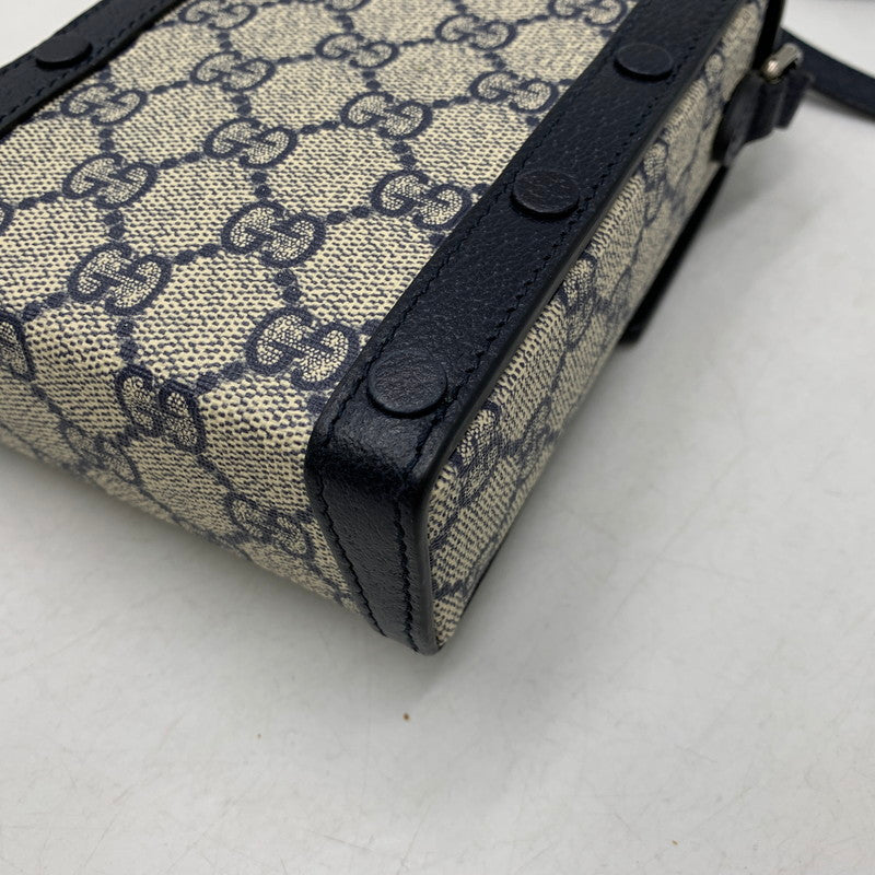 【中古品】【メンズ/レディース】 GUCCI グッチ 625615 HORSEBIT MINI SHOULDER BAG ホースビット ミニ ショルダー バッグ カバン 180-260519-kh-10-izu カラー：ベージュ×ブラック 万代Net店