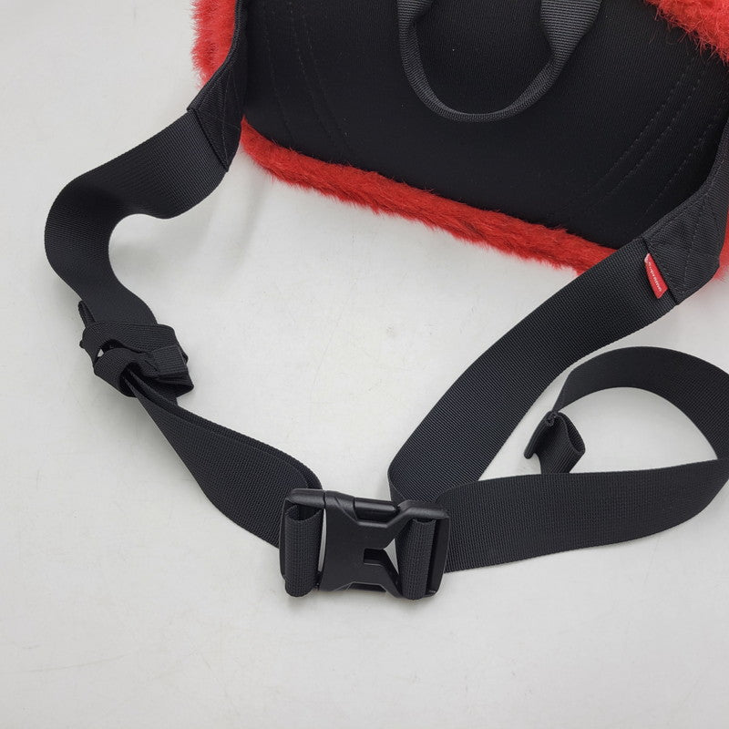 【中古品】【メンズ】 SUPREME シュプリーム × THE NORTH FACE ザ・ノースフェイス NM82093I NF0A5G87 FAUX FUR WAIST BAG フェイク ファー ウエスト バッグ カバン 188-260516-kh-05-izu カラー：レッド 万代Net店