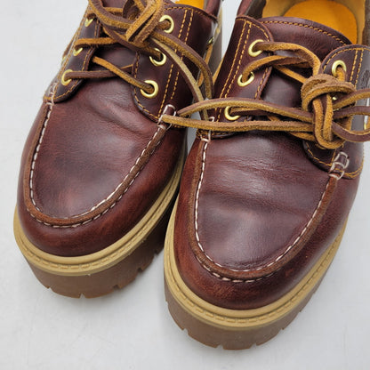 【中古品】【レディース】 TIMBERLAND ティンバーランド TB0A2QDMD57 WOMEN'S STONE STREET BOAT SHOES ストーン ストリート ボート シューズ 靴 167-260516-kh-14-izu サイズ：24.5 カラー：ブラウン 万代Net店
