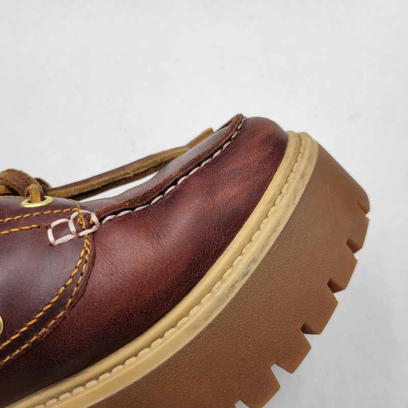 【中古品】【レディース】 TIMBERLAND ティンバーランド TB0A2QDMD57 WOMEN'S STONE STREET BOAT SHOES ストーン ストリート ボート シューズ 靴 167-260516-kh-14-izu サイズ：24.5 カラー：ブラウン 万代Net店