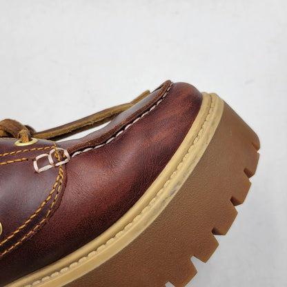 【中古品】【レディース】 TIMBERLAND ティンバーランド TB0A2QDMD57 WOMEN'S STONE STREET BOAT SHOES ストーン ストリート ボート シューズ 靴 167-260516-kh-14-izu サイズ：24.5 カラー：ブラウン 万代Net店
