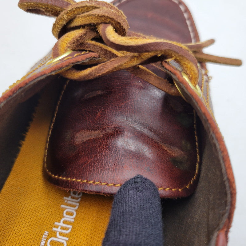 【中古品】【レディース】 TIMBERLAND ティンバーランド TB0A2QDMD57 WOMEN'S STONE STREET BOAT SHOES ストーン ストリート ボート シューズ 靴 167-260516-kh-14-izu サイズ：24.5 カラー：ブラウン 万代Net店