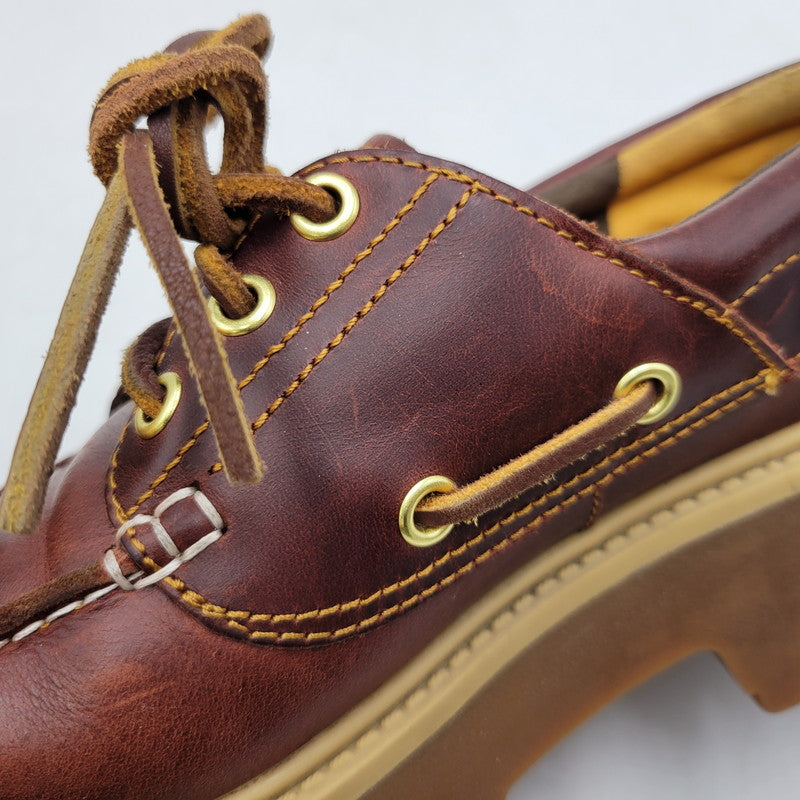 【中古品】【レディース】 TIMBERLAND ティンバーランド TB0A2QDMD57 WOMEN'S STONE STREET BOAT SHOES ストーン ストリート ボート シューズ 靴 167-260516-kh-14-izu サイズ：24.5 カラー：ブラウン 万代Net店