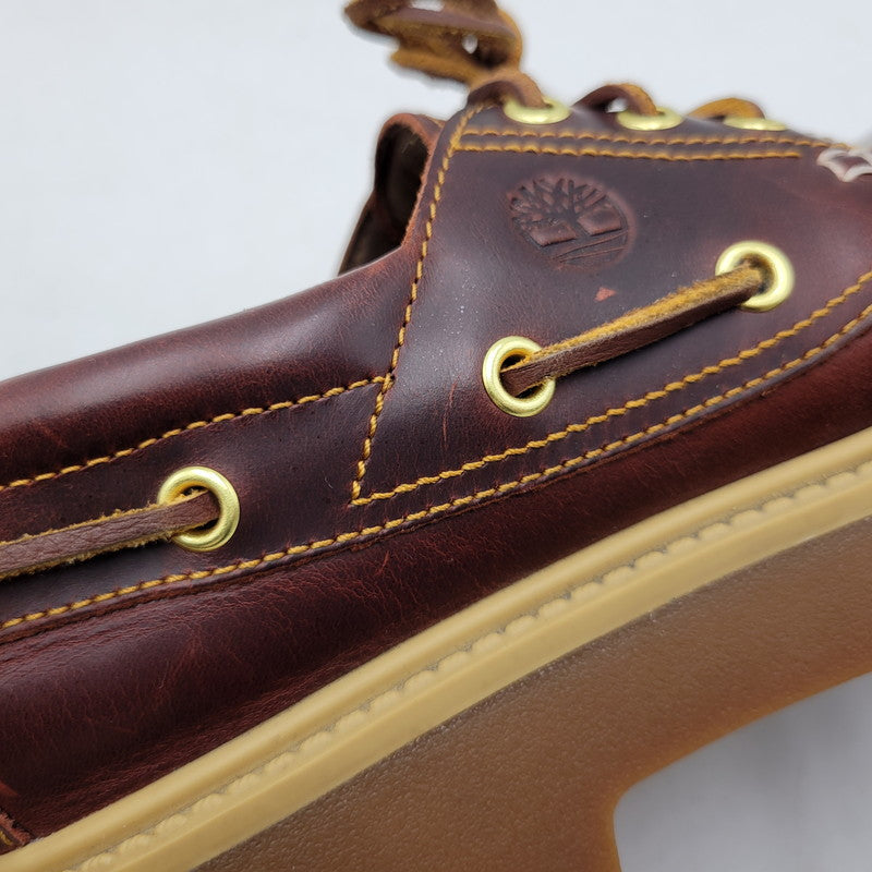 【中古品】【レディース】 TIMBERLAND ティンバーランド TB0A2QDMD57 WOMEN'S STONE STREET BOAT SHOES ストーン ストリート ボート シューズ 靴 167-260516-kh-14-izu サイズ：24.5 カラー：ブラウン 万代Net店