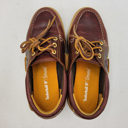 【中古品】【レディース】 TIMBERLAND ティンバーランド TB0A2QDMD57 WOMEN'S STONE STREET BOAT SHOES ストーン ストリート ボート シューズ 靴 167-260516-kh-14-izu サイズ：24.5 カラー：ブラウン 万代Net店