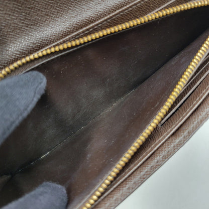 【中古品】【メンズ/レディース】 LOUIS VUITTON ルイ・ヴィトン N61747 CA3192 ダミエ・エベヌ ポルトフォイユ・システィナ 財布 長財布 179-260527-cs-14-izu カラー：ブラウン 万代Net店