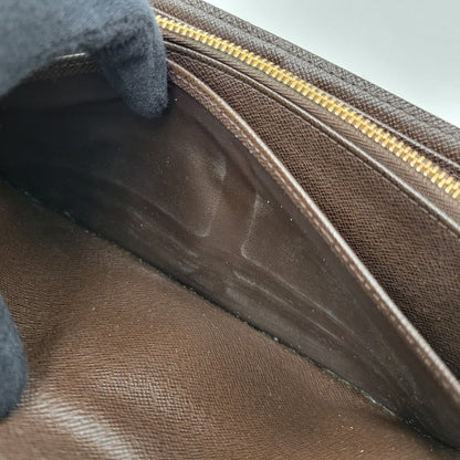 【中古品】【メンズ/レディース】 LOUIS VUITTON ルイ・ヴィトン N61747 CA3192 ダミエ・エベヌ ポルトフォイユ・システィナ 財布 長財布 179-260527-cs-14-izu カラー：ブラウン 万代Net店