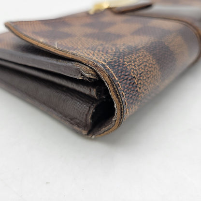 【中古品】【メンズ/レディース】 LOUIS VUITTON ルイ・ヴィトン N61747 CA3192 ダミエ・エベヌ ポルトフォイユ・システィナ 財布 長財布 179-260527-cs-14-izu カラー：ブラウン 万代Net店