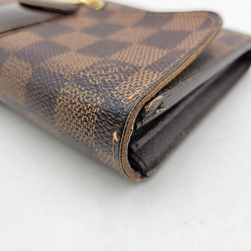 【中古品】【メンズ/レディース】 LOUIS VUITTON ルイ・ヴィトン N61747 CA3192 ダミエ・エベヌ ポルトフォイユ・システィナ 財布 長財布 179-260527-cs-14-izu カラー：ブラウン 万代Net店