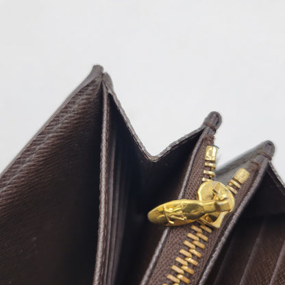 【中古品】【メンズ/レディース】 LOUIS VUITTON ルイ・ヴィトン N61747 CA3192 ダミエ・エベヌ ポルトフォイユ・システィナ 財布 長財布 179-260527-cs-14-izu カラー：ブラウン 万代Net店