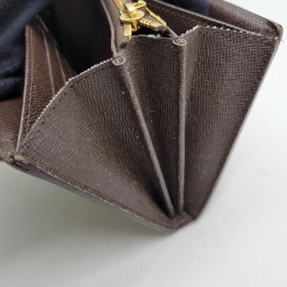 【中古品】【メンズ/レディース】 LOUIS VUITTON ルイ・ヴィトン N61747 CA3192 ダミエ・エベヌ ポルトフォイユ・システィナ 財布 長財布 179-260527-cs-14-izu カラー：ブラウン 万代Net店