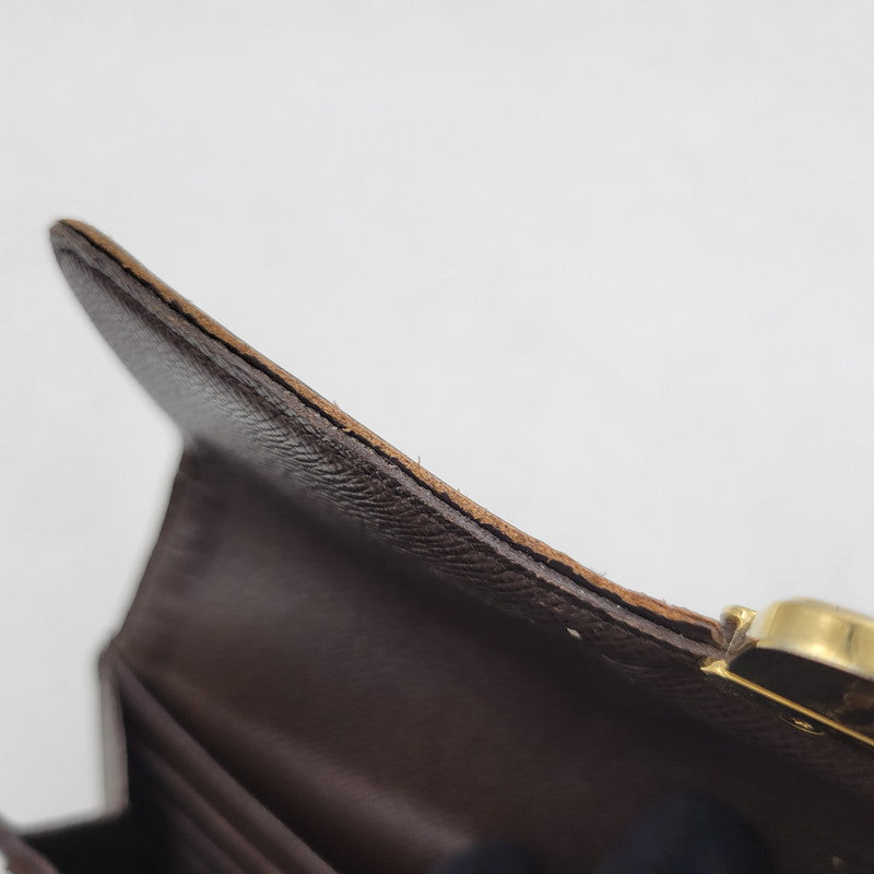 【中古品】【メンズ/レディース】 LOUIS VUITTON ルイ・ヴィトン N61747 CA3192 ダミエ・エベヌ ポルトフォイユ・システィナ 財布 長財布 179-260527-cs-14-izu カラー：ブラウン 万代Net店