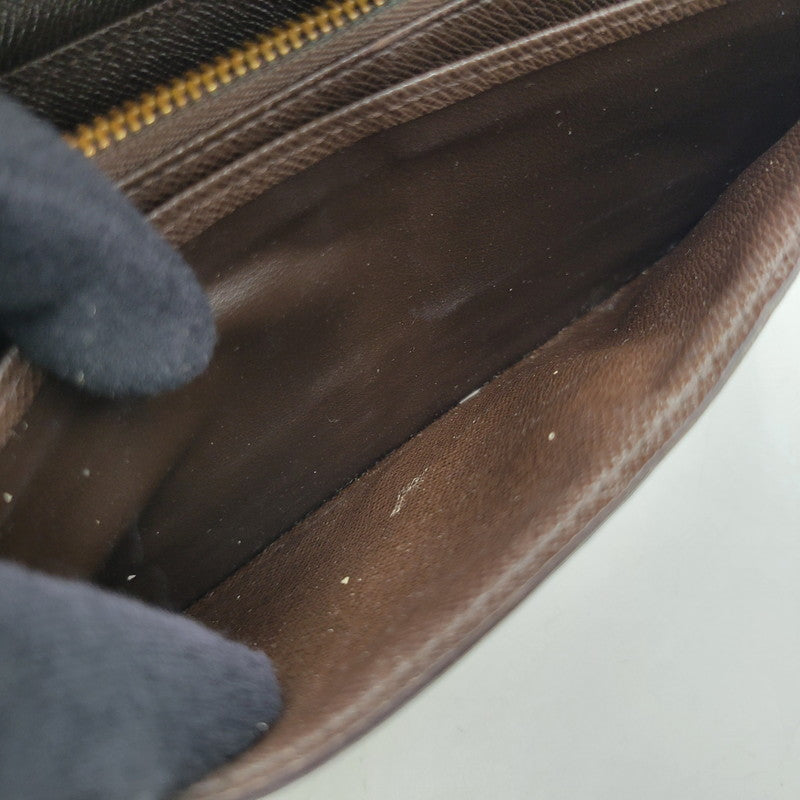 【中古品】【メンズ/レディース】 LOUIS VUITTON ルイ・ヴィトン N61747 CA3192 ダミエ・エベヌ ポルトフォイユ・システィナ 財布 長財布 179-260527-cs-14-izu カラー：ブラウン 万代Net店