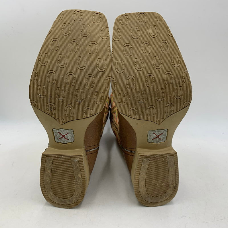 【中古品】【メンズ】 TWISTED X ツイステッド エックス MHM0008 HORSEMAN WESTERN BOOT ホースマン ウエスタン ブーツ シューズ 靴 164-260517-cs-33-izu サイズ：8 1/2EE カラー：ブラウン 万代Net店