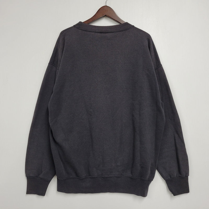 【中古品】【メンズ】 NUTMEG ナツメグ IOWA CREWNECK SWEAT クルーネック スウェット USA製 長袖 トップス 146-260614-as-07-izu サイズ：XL カラー：ブラック 万代Net店