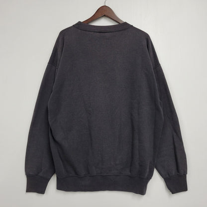 【中古品】【メンズ】 NUTMEG ナツメグ IOWA CREWNECK SWEAT クルーネック スウェット USA製 長袖 トップス 146-260614-as-07-izu サイズ：XL カラー：ブラック 万代Net店
