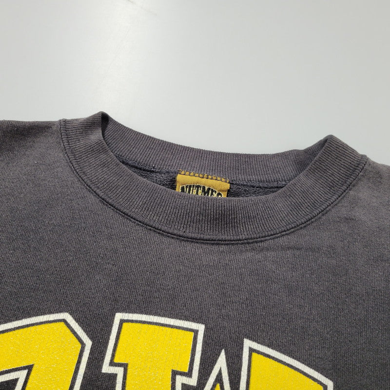 【中古品】【メンズ】 NUTMEG ナツメグ IOWA CREWNECK SWEAT クルーネック スウェット USA製 長袖 トップス 146-260614-as-07-izu サイズ：XL カラー：ブラック 万代Net店