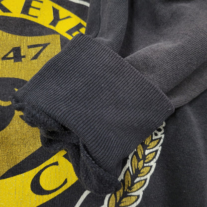 【中古品】【メンズ】 NUTMEG ナツメグ IOWA CREWNECK SWEAT クルーネック スウェット USA製 長袖 トップス 146-260614-as-07-izu サイズ：XL カラー：ブラック 万代Net店