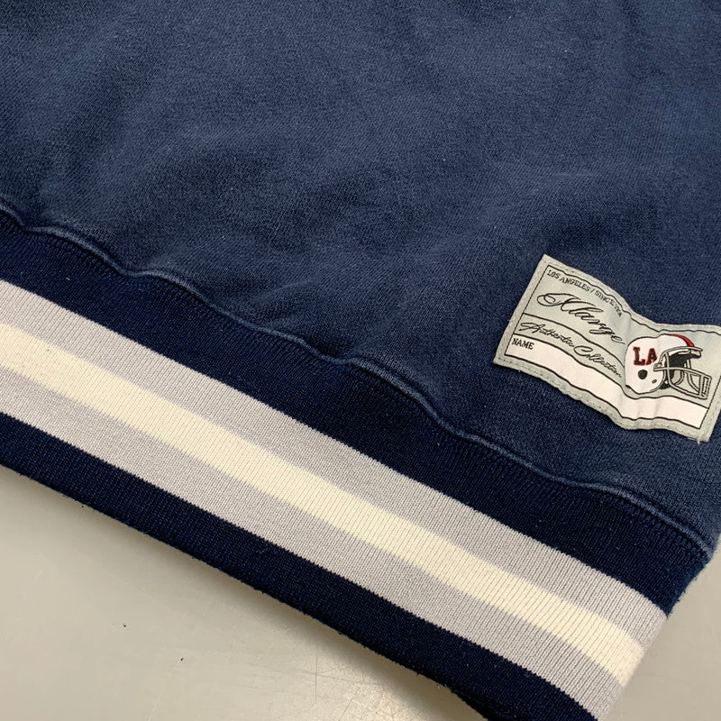 【中古品】【メンズ】 XLARGE エクストララージ 101233012017 BASEBALL LOGO EMBROIDERED V NECK SWEATSHIRT ベースボール ロゴ エンブロイダード Vネック スウェットシャツ トップス 長袖 142-260526-ya-07-izu サイズ：L カラー：ネイビー 万代Net店