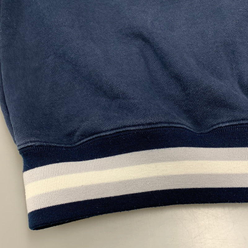 【中古品】【メンズ】 XLARGE エクストララージ 101233012017 BASEBALL LOGO EMBROIDERED V NECK SWEATSHIRT ベースボール ロゴ エンブロイダード Vネック スウェットシャツ トップス 長袖 142-260526-ya-07-izu サイズ：L カラー：ネイビー 万代Net店