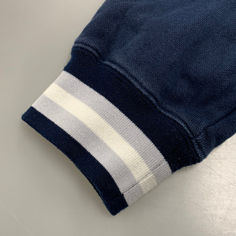 【中古品】【メンズ】 XLARGE エクストララージ 101233012017 BASEBALL LOGO EMBROIDERED V NECK SWEATSHIRT ベースボール ロゴ エンブロイダード Vネック スウェットシャツ トップス 長袖 142-260526-ya-07-izu サイズ：L カラー：ネイビー 万代Net店