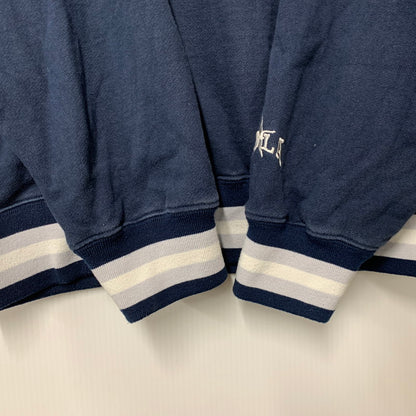 【中古品】【メンズ】 XLARGE エクストララージ 101233012017 BASEBALL LOGO EMBROIDERED V NECK SWEATSHIRT ベースボール ロゴ エンブロイダード Vネック スウェットシャツ トップス 長袖 142-260526-ya-07-izu サイズ：L カラー：ネイビー 万代Net店
