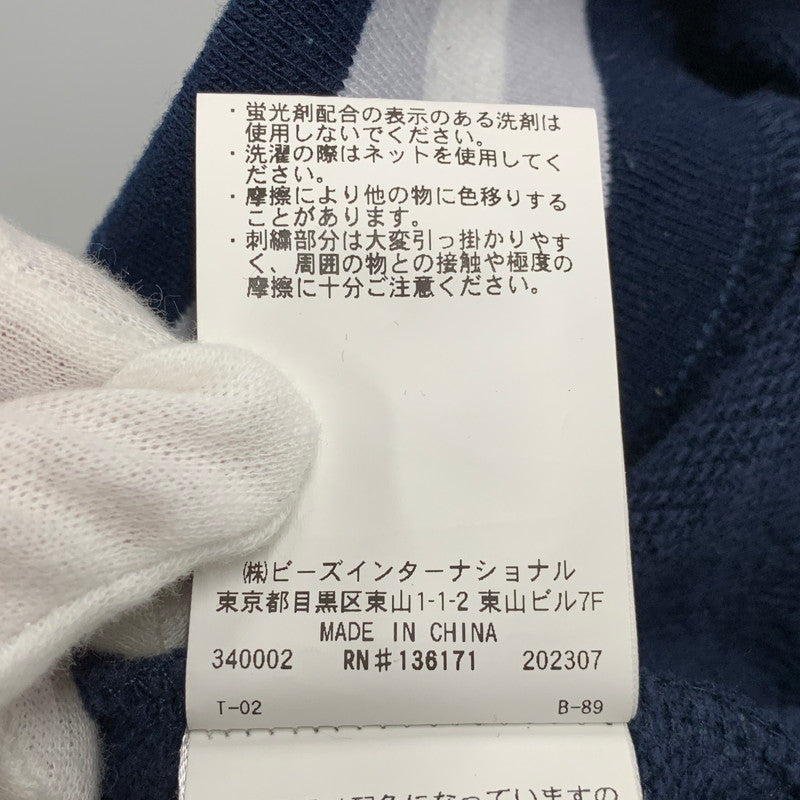 【中古品】【メンズ】 XLARGE エクストララージ 101233012017 BASEBALL LOGO EMBROIDERED V NECK SWEATSHIRT ベースボール ロゴ エンブロイダード Vネック スウェットシャツ トップス 長袖 142-260526-ya-07-izu サイズ：L カラー：ネイビー 万代Net店