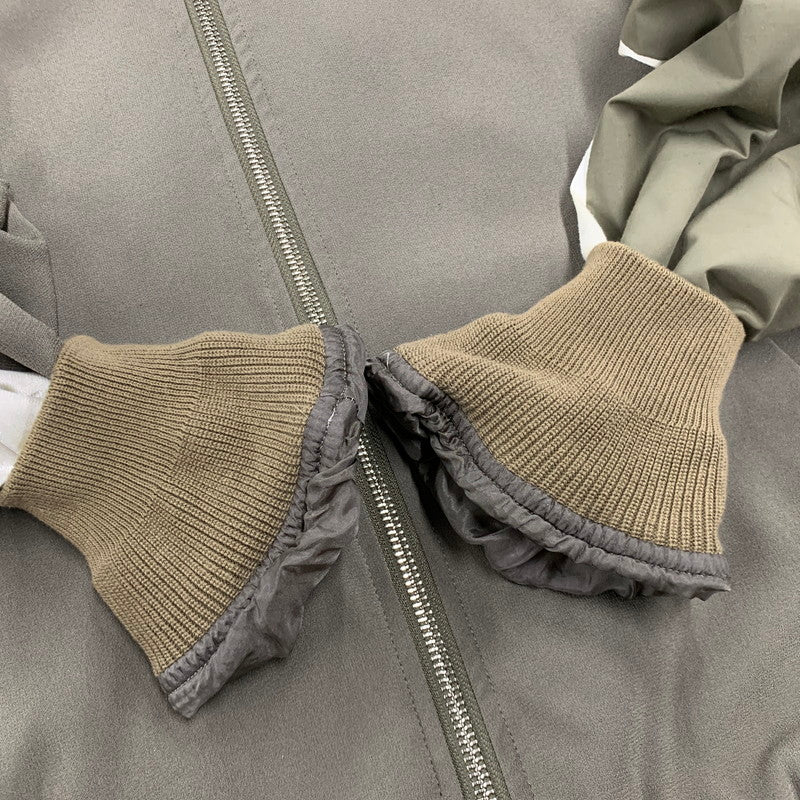 【中古品】【レディース】 SUEUNDERCOVER スーアンダーカバー SUY1201 異素材 BLOUSON ブルゾン アウター 168-260517-kh-22-izu サイズ：2 カラー：カーキ×クリーム 万代Net店