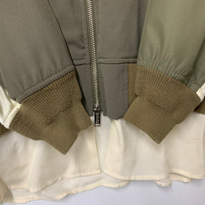 【中古品】【レディース】 SUEUNDERCOVER スーアンダーカバー SUY1201 異素材 BLOUSON ブルゾン アウター 168-260517-kh-22-izu サイズ：2 カラー：カーキ×クリーム 万代Net店