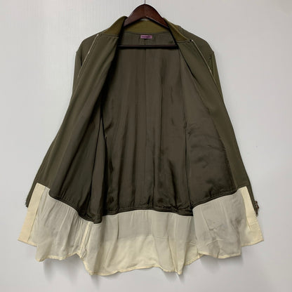 【中古品】【レディース】 SUEUNDERCOVER スーアンダーカバー SUY1201 異素材 BLOUSON ブルゾン アウター 168-260517-kh-22-izu サイズ：2 カラー：カーキ×クリーム 万代Net店