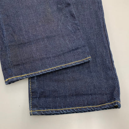 【中古品】【メンズ】 OLD A BATHING APE オールド・ア・ベイシング・エイプ 00S CROWN APE HEAD DENIM PANTS クラウン エイプ ヘッド デニム パンツ ズボン ボトムス 153-260526-ya-13-izu サイズ：S カラー：インディゴ 万代Net店