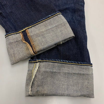 【中古品】【メンズ】 OLD A BATHING APE オールド・ア・ベイシング・エイプ 00S CROWN APE HEAD DENIM PANTS クラウン エイプ ヘッド デニム パンツ ズボン ボトムス 153-260526-ya-13-izu サイズ：S カラー：インディゴ 万代Net店