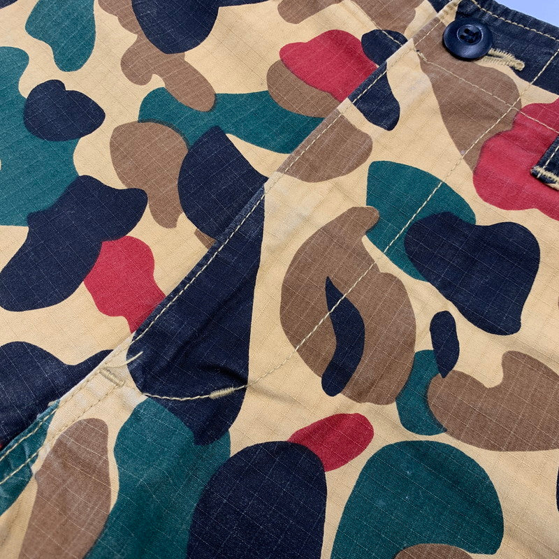 【中古品】【メンズ】 OLD A BATHING APE オールド・ア・ベイシング・エイプ 90S CAMO SHORTS カモ ショーツ ハーフパンツ 153-260526-ya-12-izu サイズ：XS カラー：マルチ 万代Net店