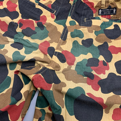 【中古品】【メンズ】 OLD A BATHING APE オールド・ア・ベイシング・エイプ 90S CAMO SHORTS カモ ショーツ ハーフパンツ 153-260526-ya-12-izu サイズ：XS カラー：マルチ 万代Net店