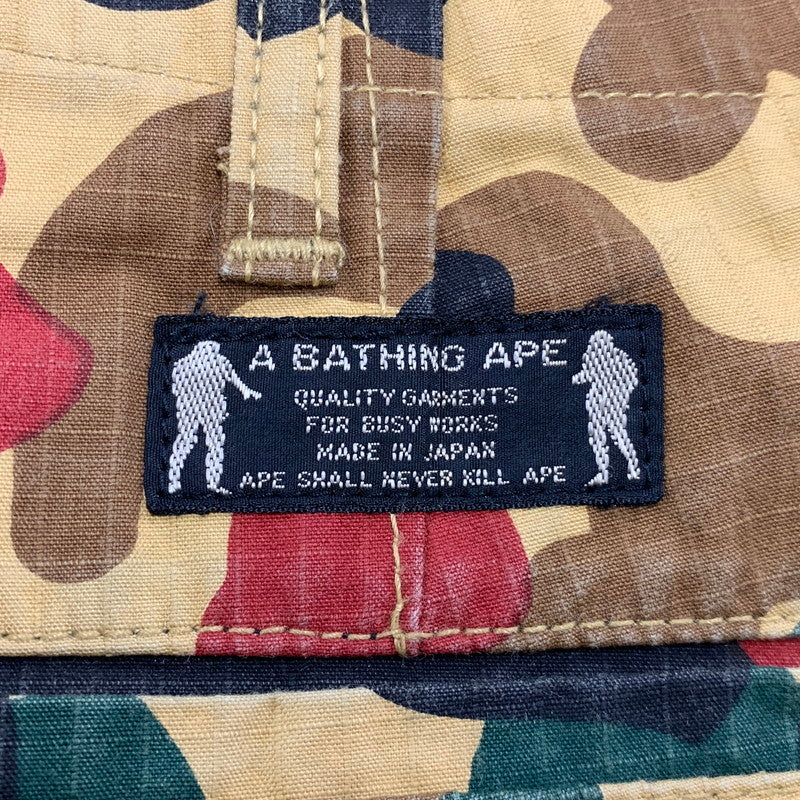 【中古品】【メンズ】 OLD A BATHING APE オールド・ア・ベイシング・エイプ 90S CAMO SHORTS カモ ショーツ ハーフパンツ 153-260526-ya-12-izu サイズ：XS カラー：マルチ 万代Net店