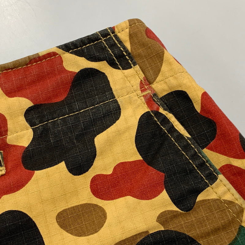 【中古品】【メンズ】 OLD A BATHING APE オールド・ア・ベイシング・エイプ 90S CAMO SHORTS カモ ショーツ ハーフパンツ 153-260526-ya-12-izu サイズ：XS カラー：マルチ 万代Net店