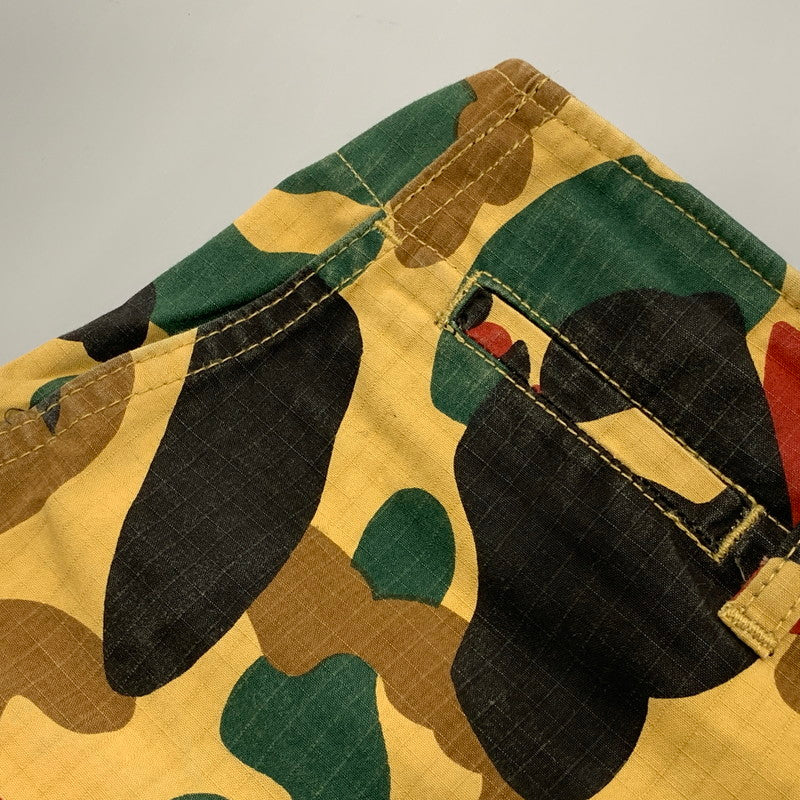 【中古品】【メンズ】 OLD A BATHING APE オールド・ア・ベイシング・エイプ 90S CAMO SHORTS カモ ショーツ ハーフパンツ 153-260526-ya-12-izu サイズ：XS カラー：マルチ 万代Net店