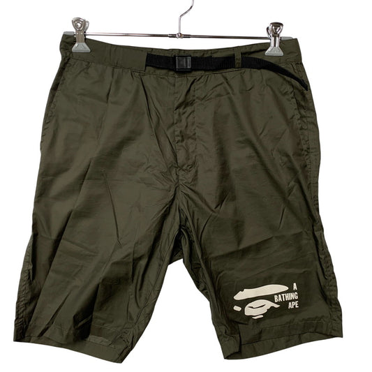 【中古品】【メンズ】 A BATHING APE アベイシングエイプ 001SPA301008X NYLON SHORTS ナイロン ショーツ ハーフパンツ 153-260526-ya-09-izu サイズ：M カラー：KHAKI 万代Net店